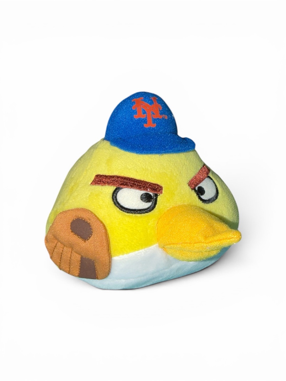 MLB NEW YORK METS ANGRY BIRDS plushie w/baseball cap and glove